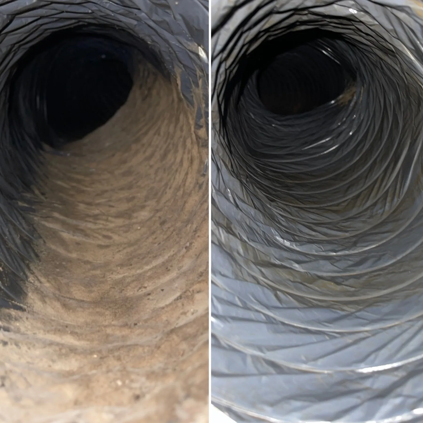 Clean air duct after professional service