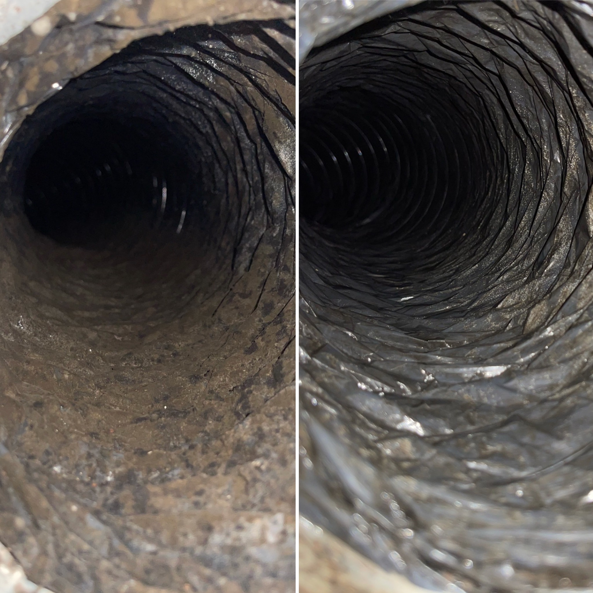 Air duct cleaning result